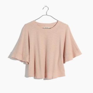 Texture & Thread Flutter Sleeve Top Sz. M